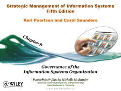 Chapter 3 - Strategic Use of Information Resources