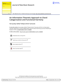 An Information Theoretic Approach to Chord