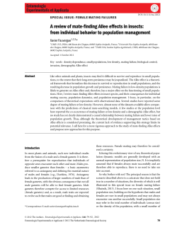 A review of matefinding Allee effects in insects: from individual