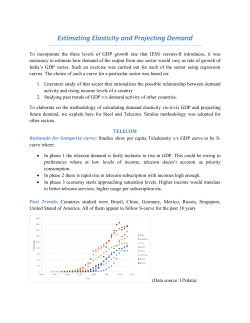 Estimating Elasticity and Projecting Demand