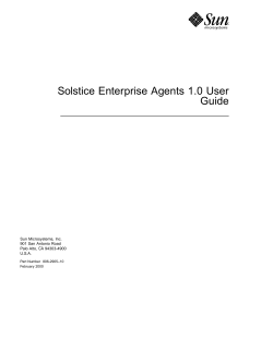 Solstice Enterprise Agents 1.0 User Guide