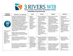 strategic plan 2015-2016 - Three Rivers Workforce Investment Board