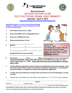 action civitan club putt-putt/pub crawl golf benefit