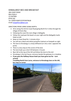 Directions To Kinnalargy - Kinnalargy Bed and Breakfast County