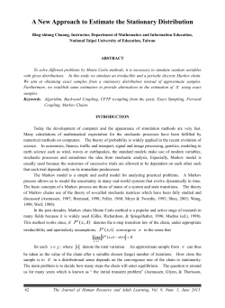 A New Approach to Estimate the Stationary Distribution