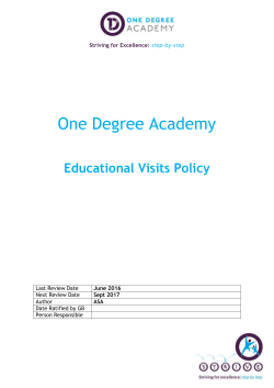 Educational Visits Policy