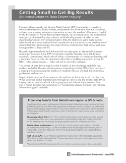 Inquiry Teams - Baruch College