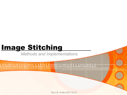 Image Stitching