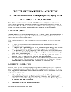 Bantam - Greater Victoria Baseball Association