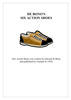 De Bono 6 Action Shoes