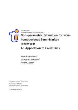 homogeneous Semi-Markov Processes