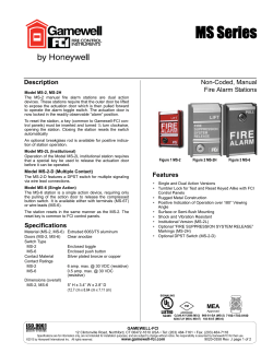 MS Series - Gamewell-FCI