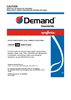 DEMAND Insecticide Label
