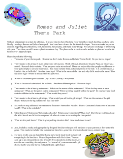 Romeo and Juliet Theme Park