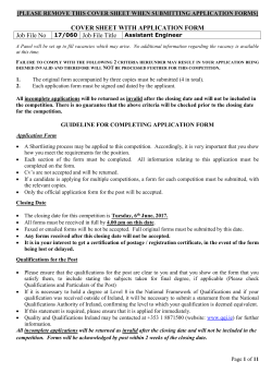 Application Form - Cork County Council