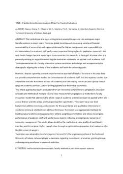 A Multicriteria Decision Analysis Model for Faculty Evaluation