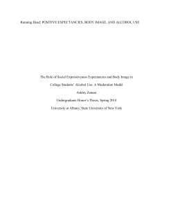 The Role of Social Expressiveness Expectancies and Body Image in