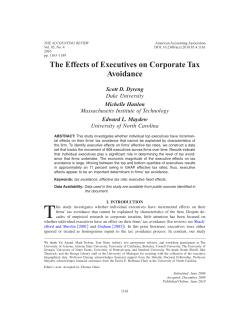 Dyreng Hanlon Maydew 2010 - UNC Tax Doctoral Seminar