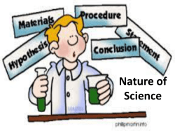Nature of Science - Van Buren Public Schools