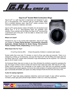 G.A.L. Gage Company :: Gap-A-Let&reg; Socket Weld Contraction Rings