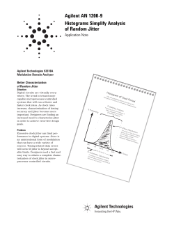 Agilent AN 1200-9 Histograms Simplify Analysis of