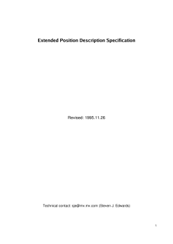 Extended Position Description Specification - jChecs