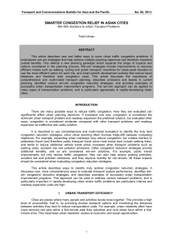 smarter congestion relief in asian cities