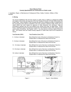 Forestry Specifications for Construction