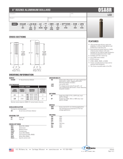 8&rdquo; round aluminum bollard
