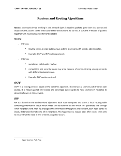 CMPT 765 Lecture notes - SFU Computing Science