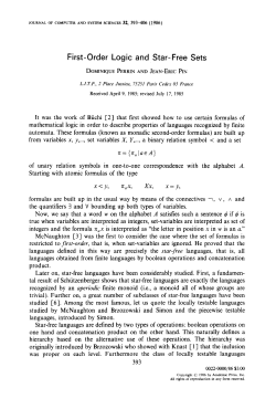 First-Order Logic and Star-Free Sets