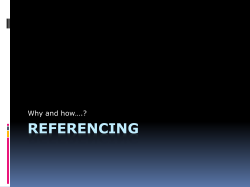 Referencing