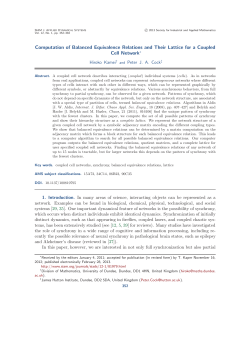 Computation of Balanced Equivalence Relations and Their Lattice