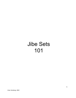 Jibe Sets 101