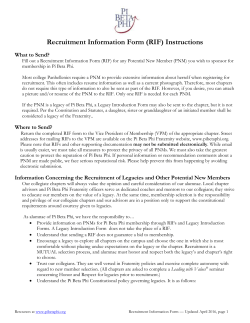 Recruitment Information Form - Word