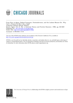 From Here to Queer: Radical Feminism, Postmodernism, and the