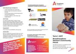our groups are available to women living in the cities of hume and