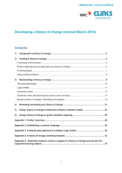 Theory of change