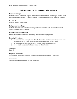 Orthocenter