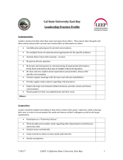 MPP Leadership Practice Profile