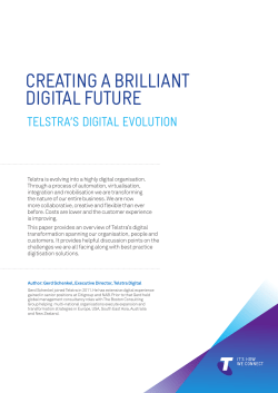 Creating a Brilliant Digital Future