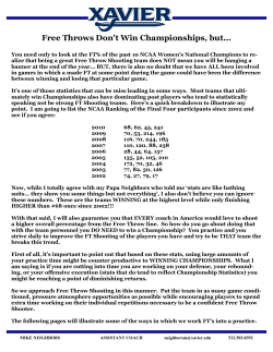 Free Throw Philosophy - Coach Jackson`s Pages Basketball