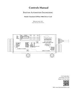 Controls Manual - Bastian Solutions