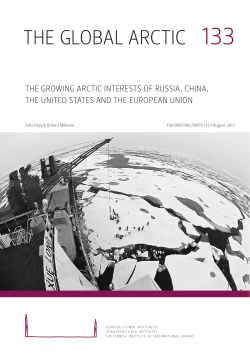 The Growing Arctic Interests of Russia, China, the United States and