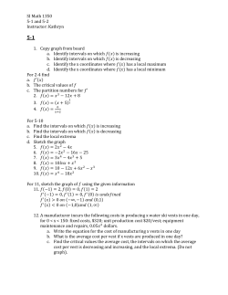 SI Math 1350 5-1 and 5-2 Instructor: Kathryn 5