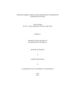 6. results of internet interpreter scheduling system