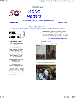 March 2016 - Monmouth-Ocean Development Council