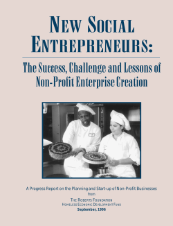 New Social Entrepreneurs