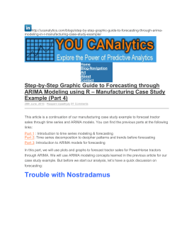 Step-by-Step Graphic Guide to Forecasting through ARIMA