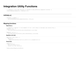 Integration utility functions.m
